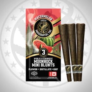 Presidential THC Pee-Wee Moon Rock Mini Blunts - Watermelon (2.1g)
